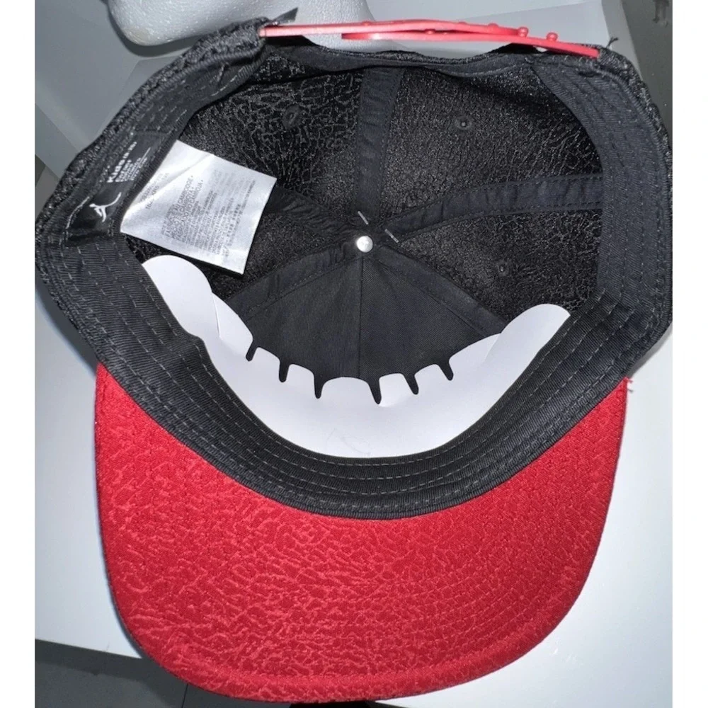 (12)Air JORDAN‎ Metal JUMPMAN Kids 8-20 Black/Red Cap Hat Adjustable Snapback